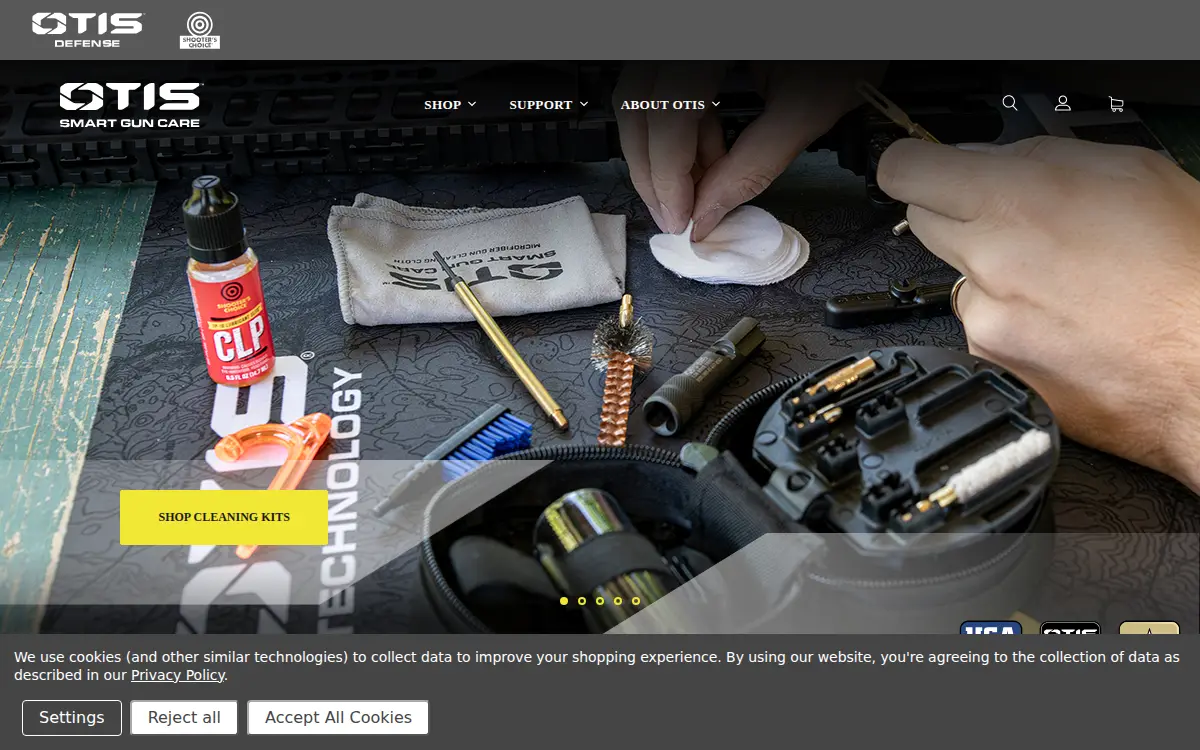 Homepage of Otis Products, INC.