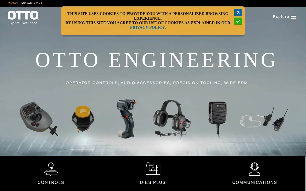 Homepage of Otto Engineering INC