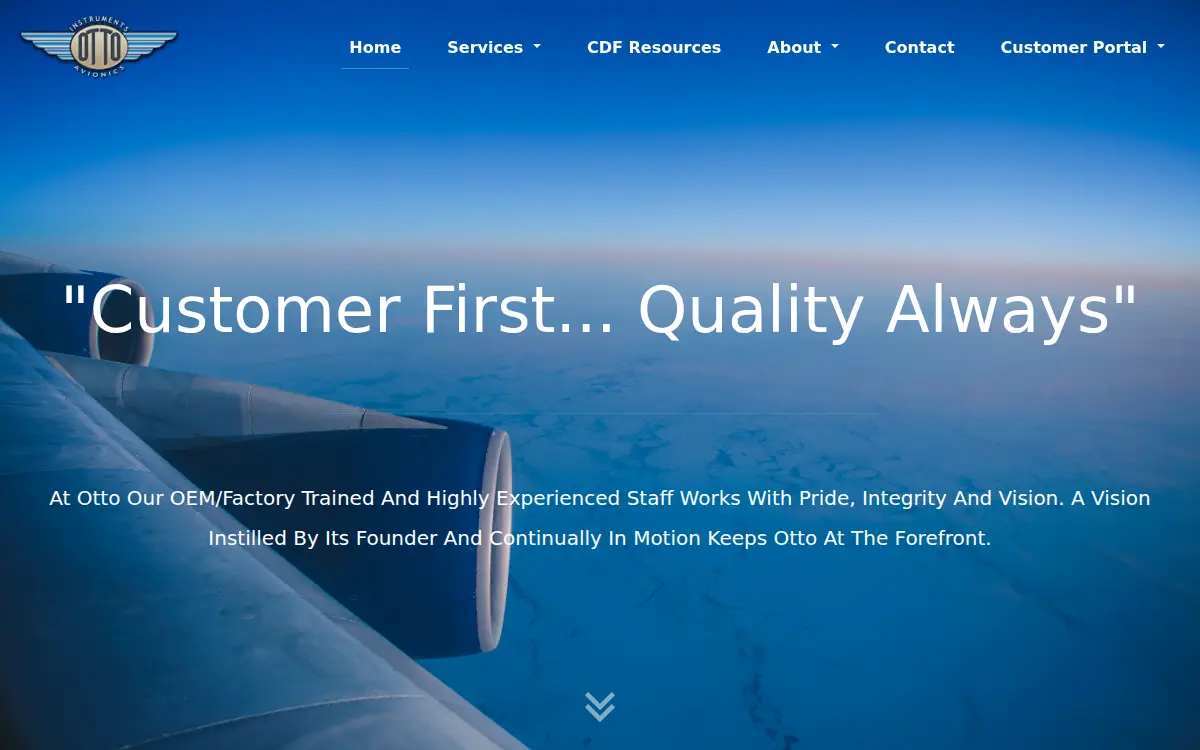 Homepage of Otto Instrument Service, INC.