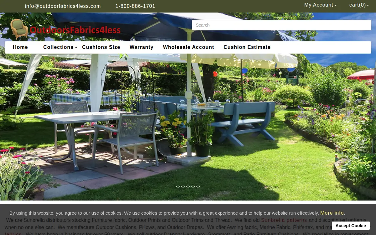 Homepage of Designer Factory Showroom, INC