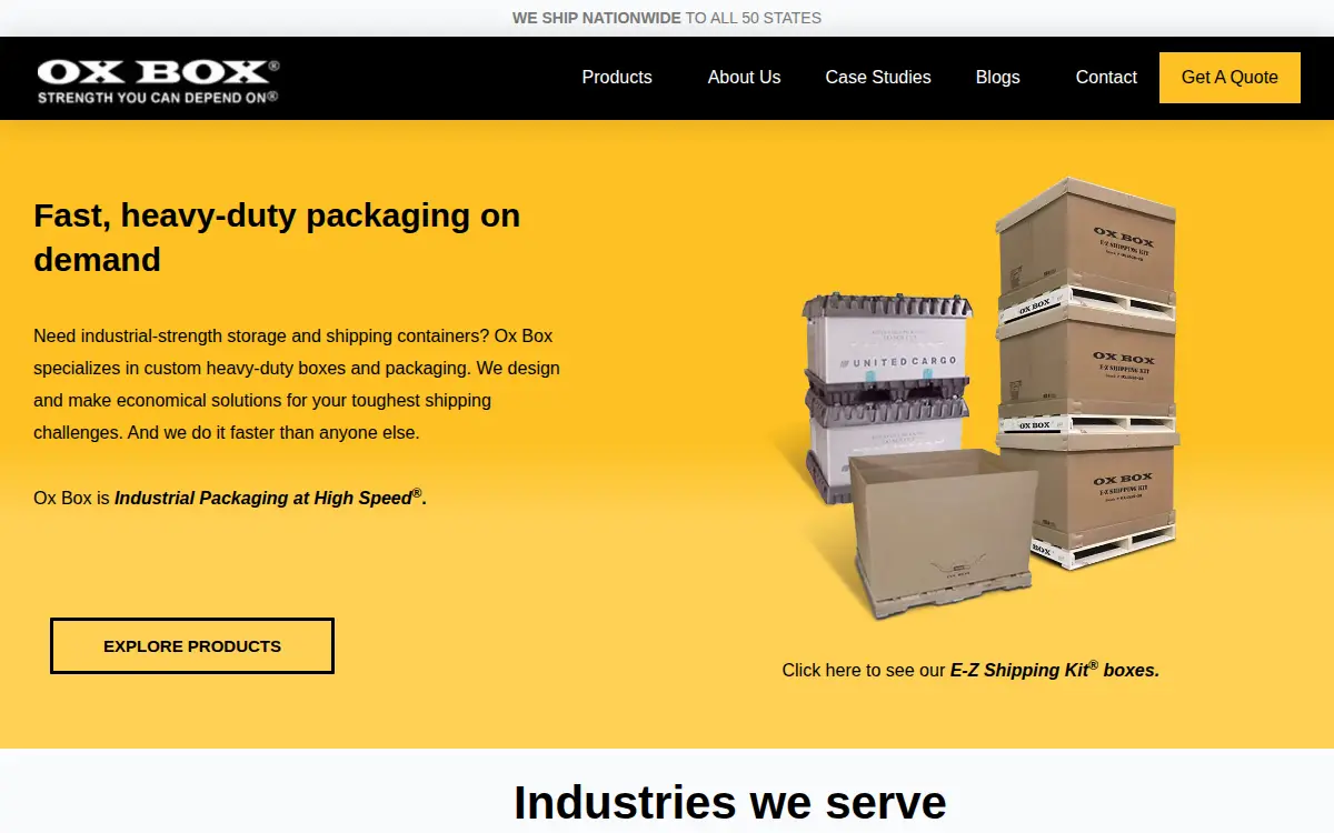Homepage of Ockerlund Industries INC