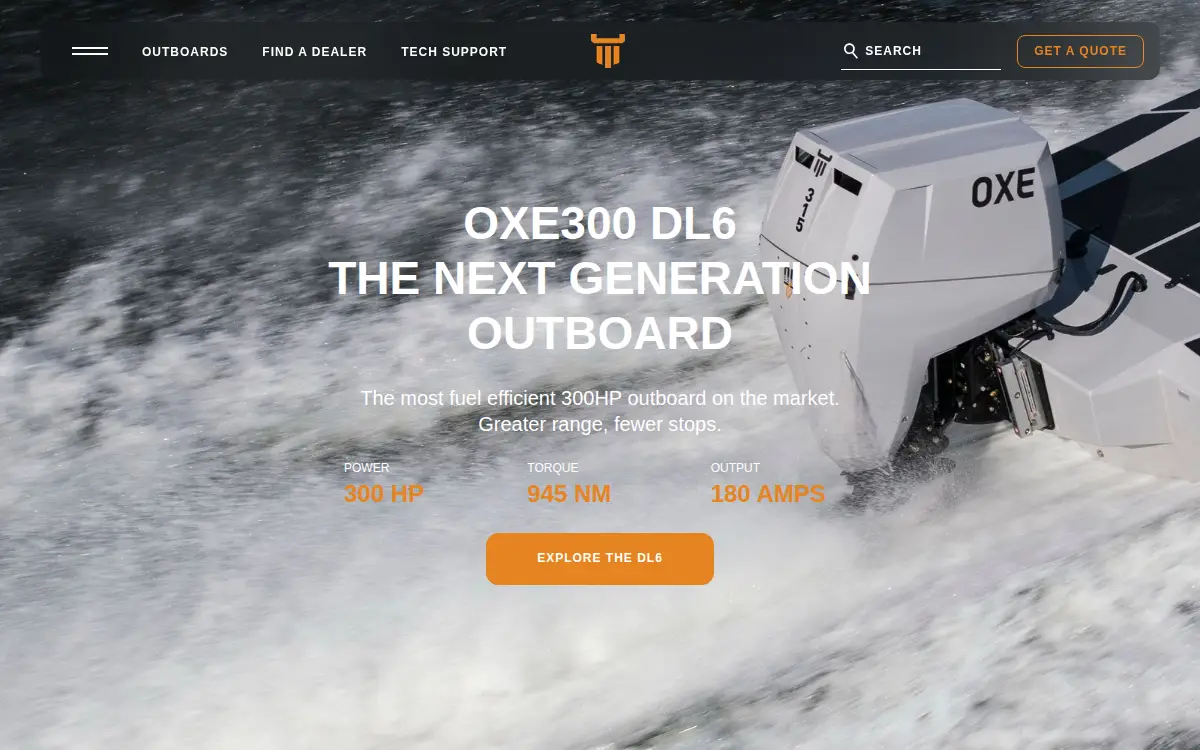 Homepage of Oxe Marine INC