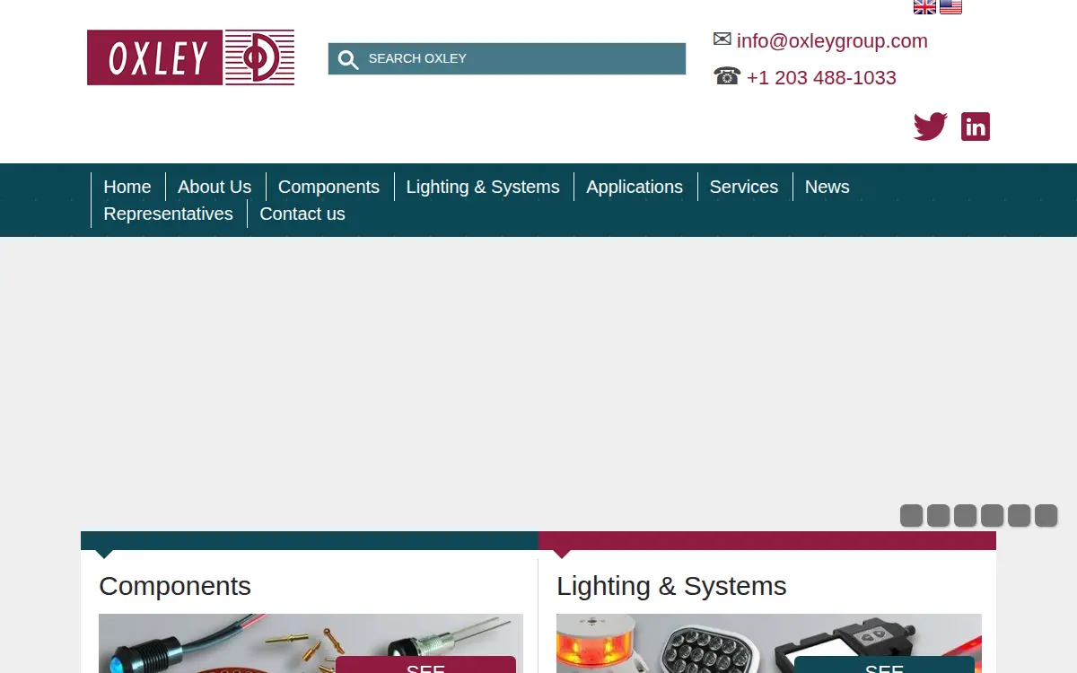 Homepage of Oxley,inc.
