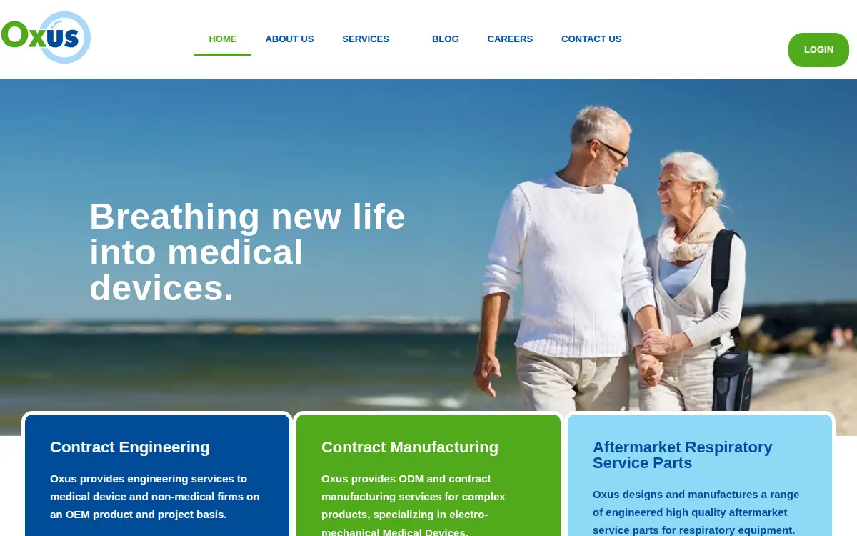 Homepage of Oxus America, INC
