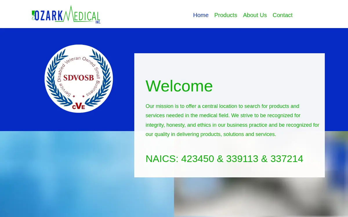 Homepage of Ozark Medical INC