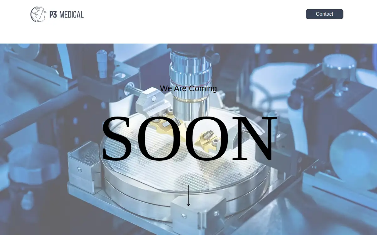 Homepage of P3 Medical Solutions LTD