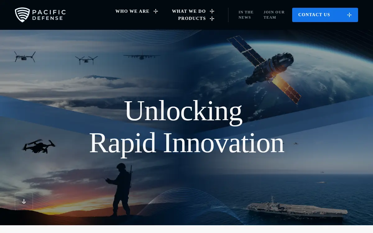 Homepage of Pacific Defense Strategies, INC.