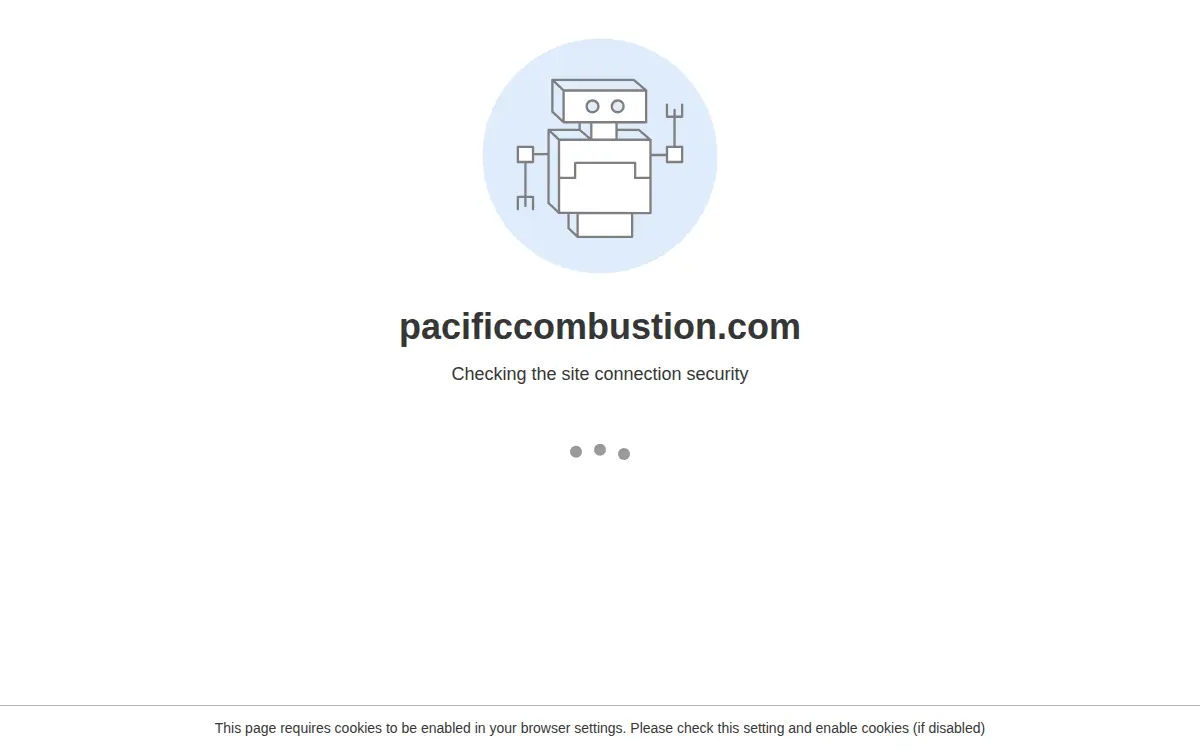 Homepage of Pacific Combustion Engineering Company