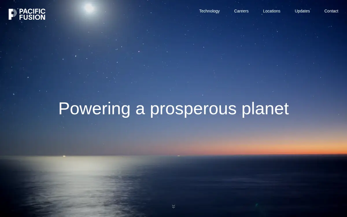 Homepage of Pacific Fusion Corporation