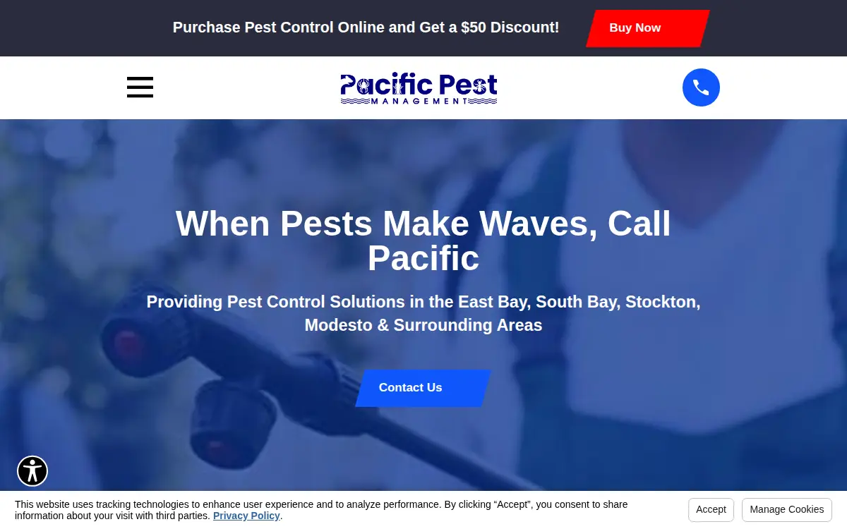 Homepage of Pacific Pest Management INC