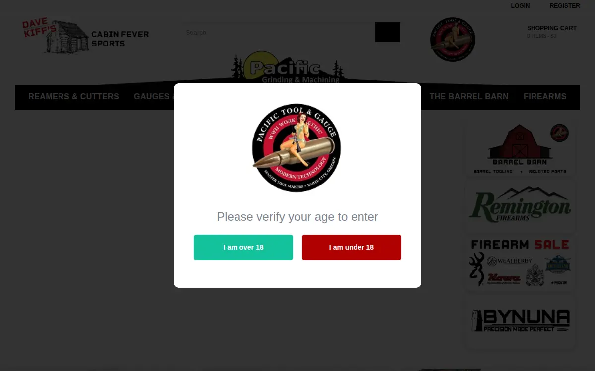 Homepage of Pacific Tool & Gauge, INC.