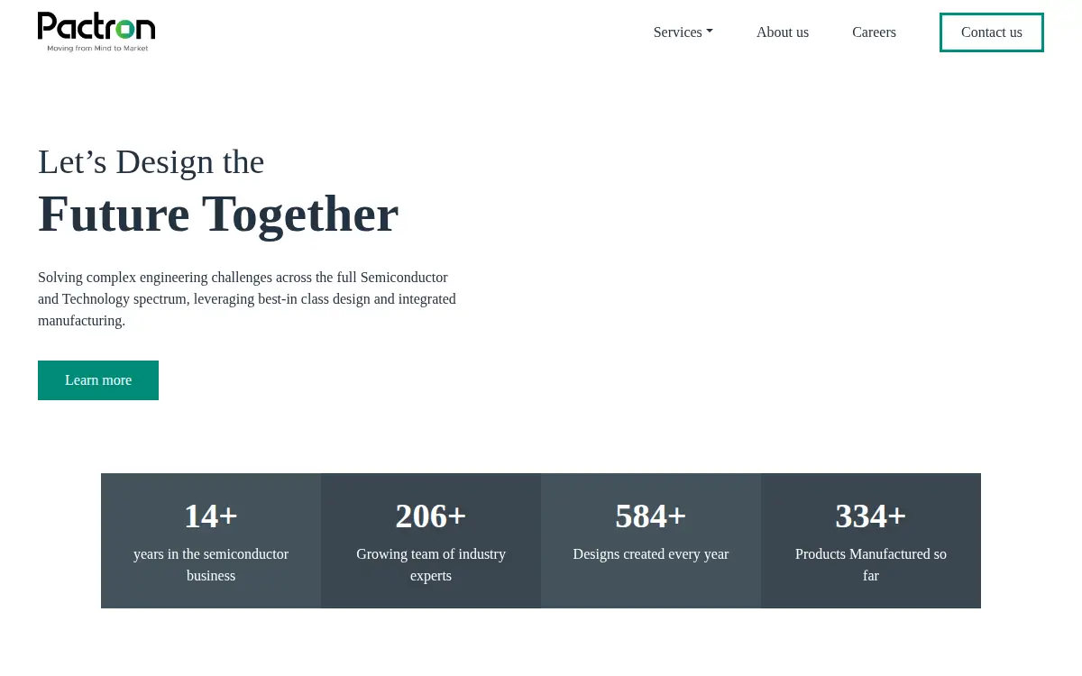 Homepage of Pactron