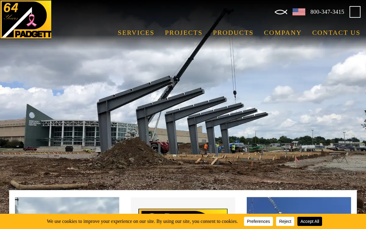 Homepage of Padgett INC
