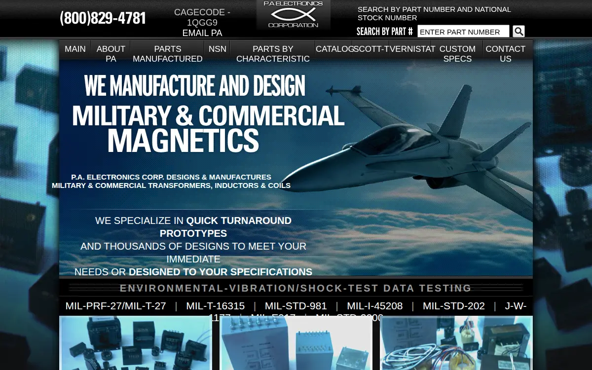 Homepage of Pa Electronics CORP