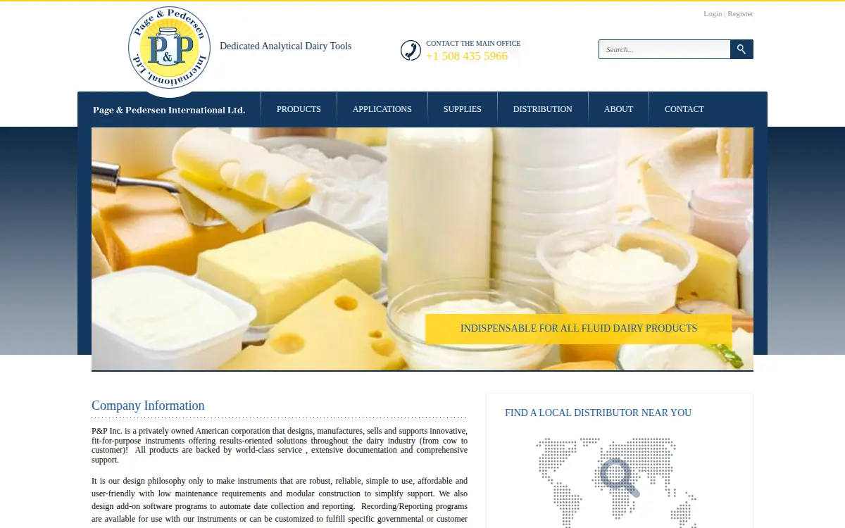 Homepage of Page & Pedersen, INC.