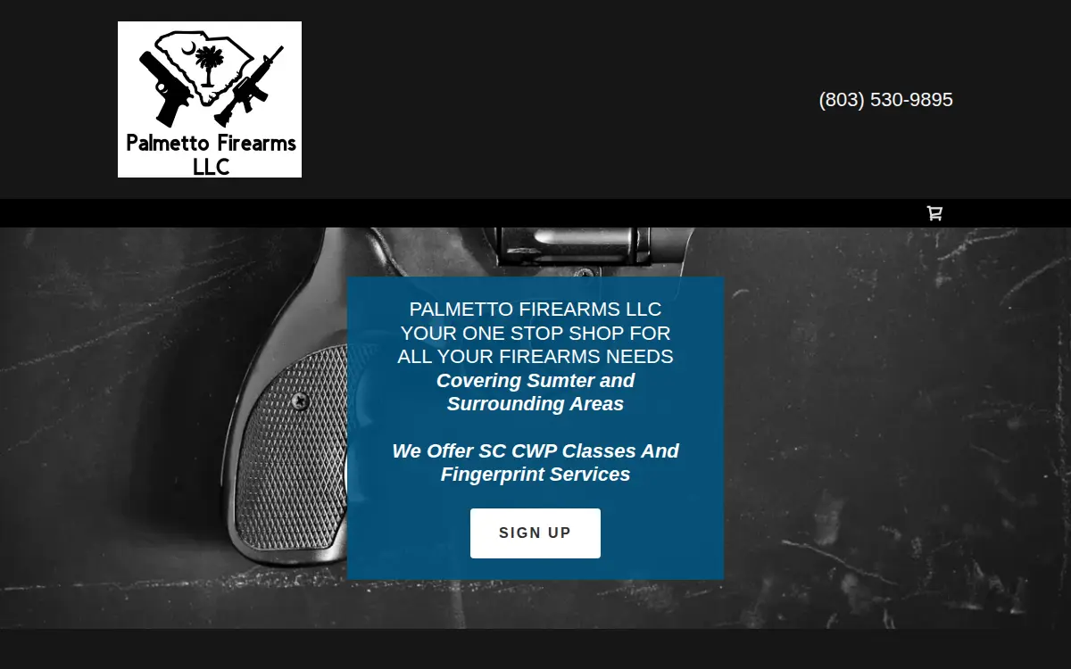 Homepage of Palmetto Firearms LLC