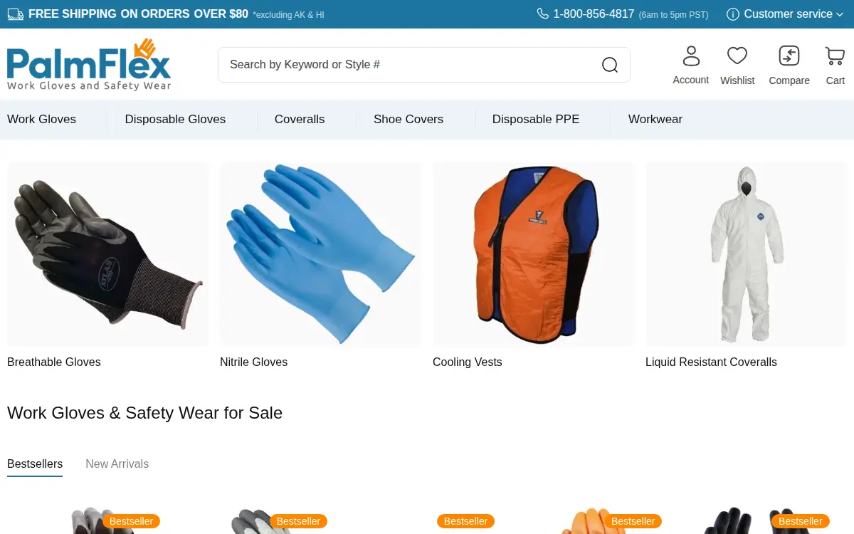 Homepage of Palmflex INC