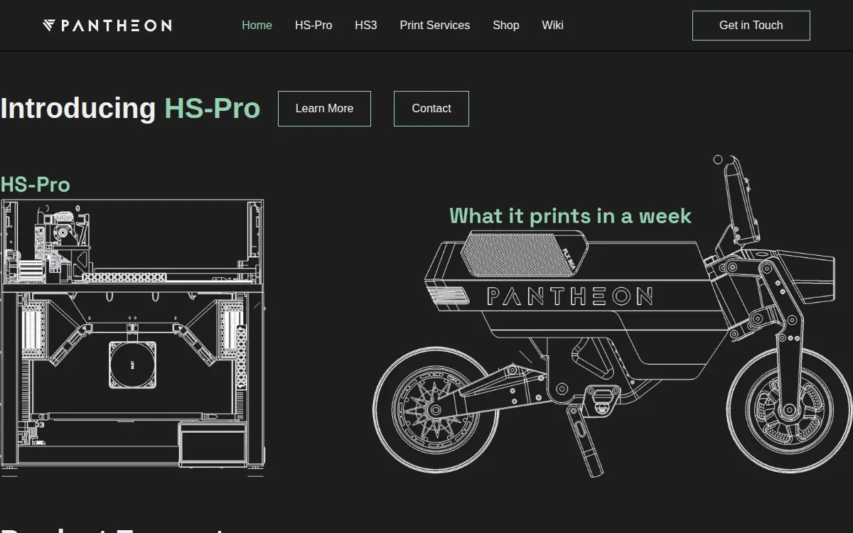 Homepage of Pantheon Design USA LTD.