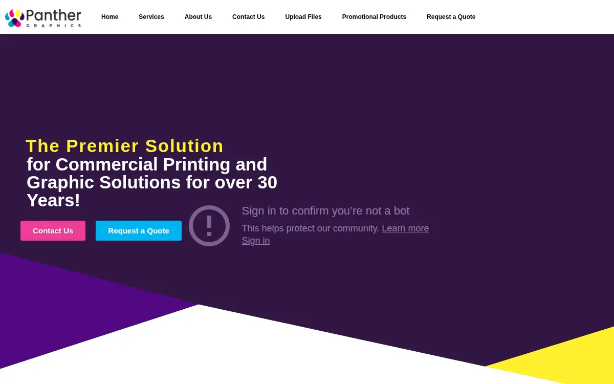 Homepage of Panther Graphics, INC.