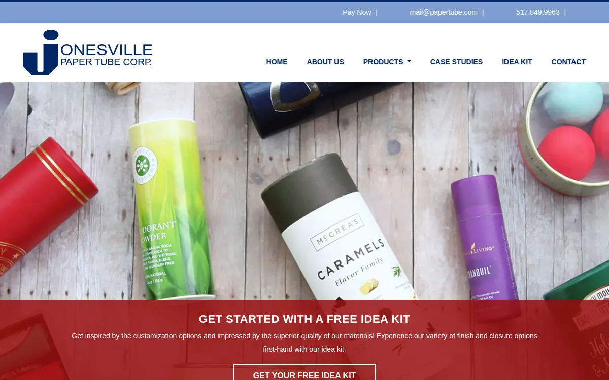 Homepage of Jonesville Paper Tube CORP