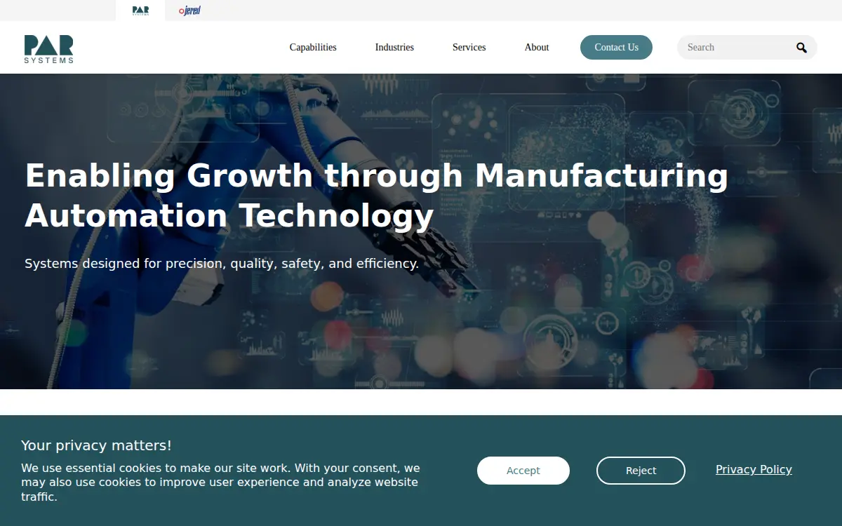 Homepage of Oakriver Technology, LLC