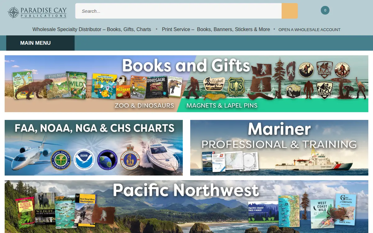 Homepage of Paradise Cay Publications, INC.