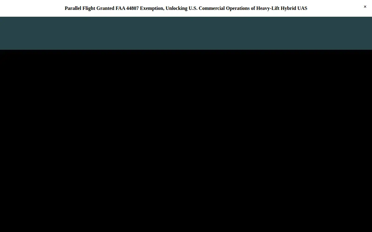 Homepage of Parallel Flight Technologies, INC.