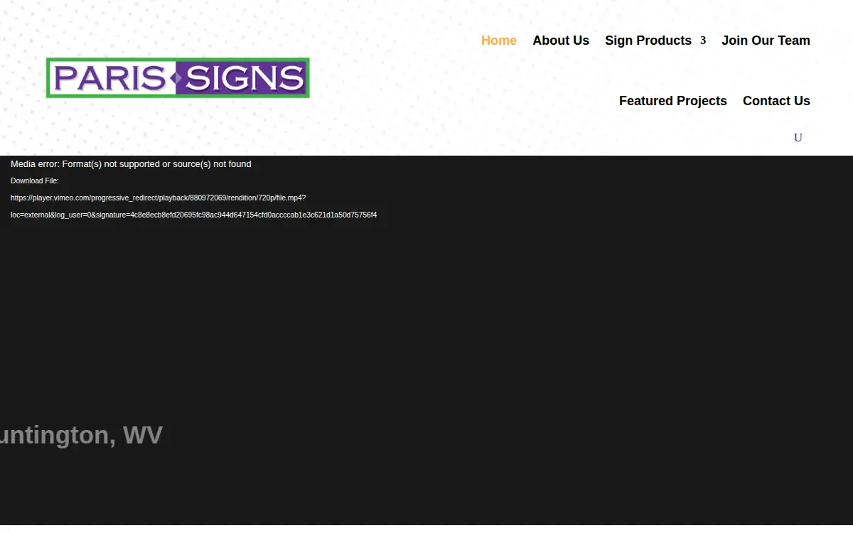 Homepage of Paris Incorporated