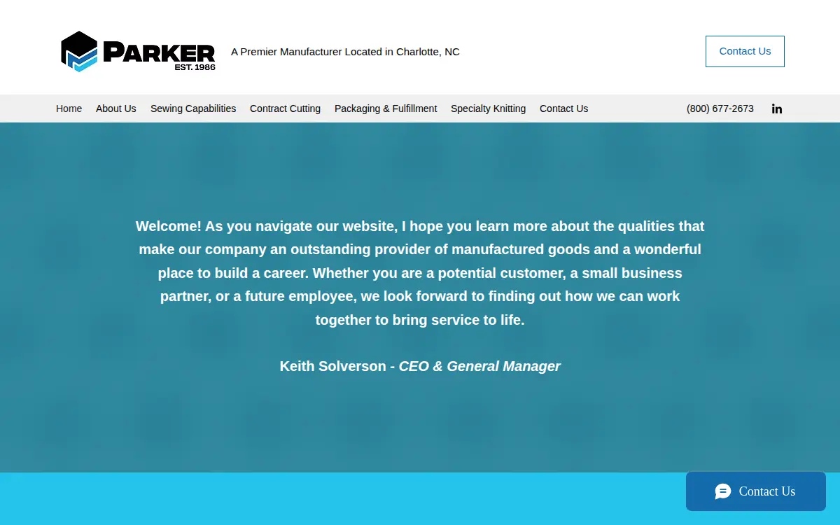 Homepage of Parker Medical Associates, LLC