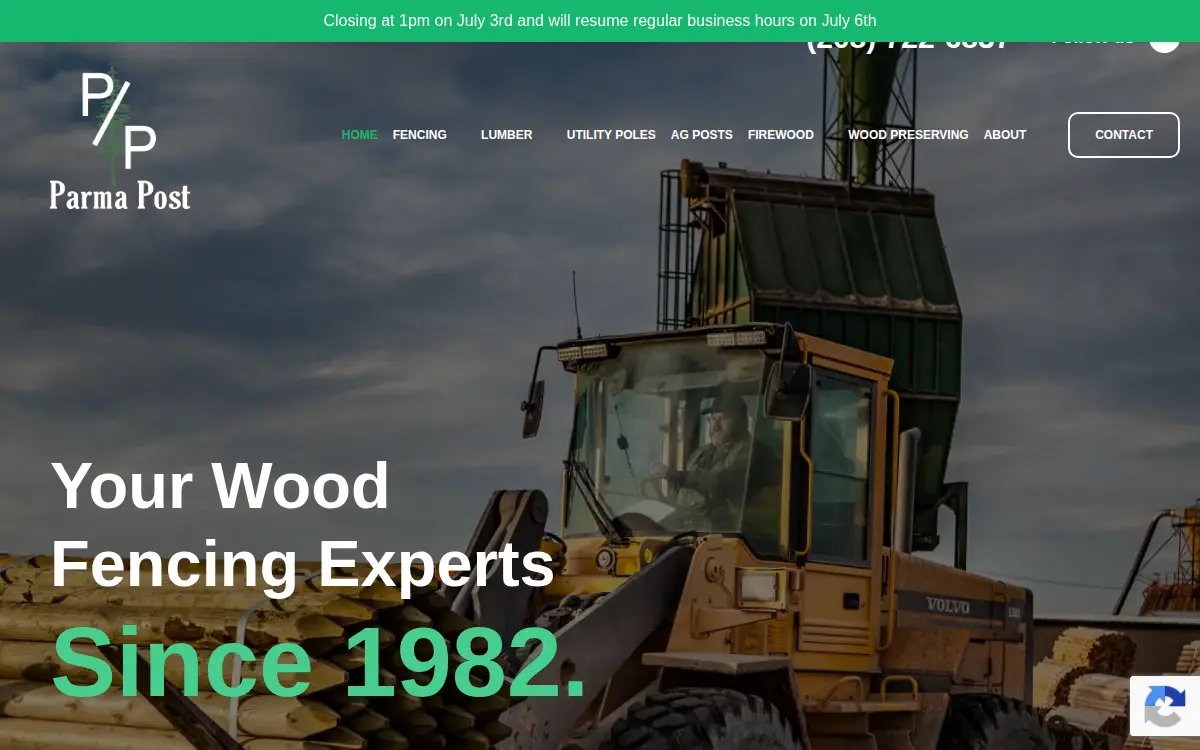 Homepage of Parma Post & Pole, INC.