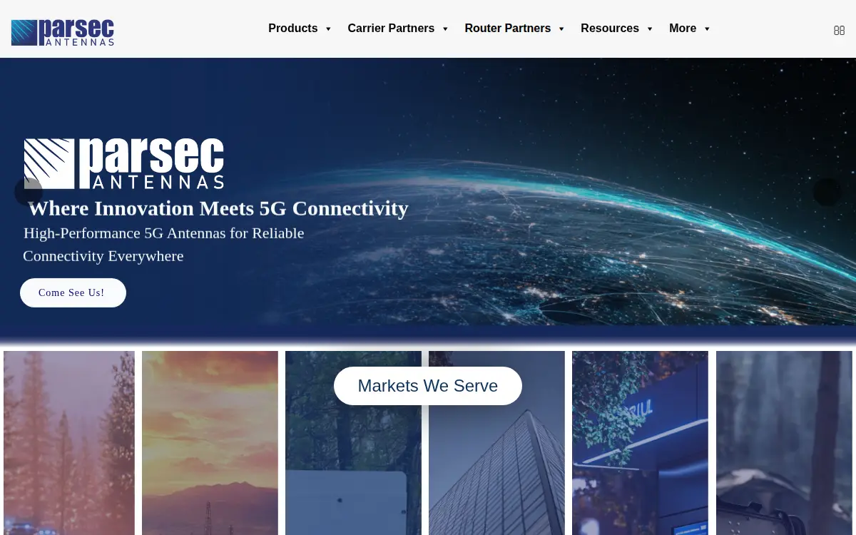 Homepage of Parsec Technologies, INC