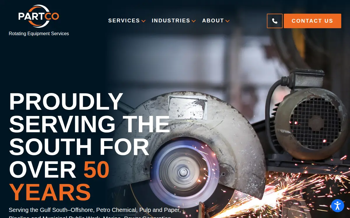 Homepage of Partco, LLC