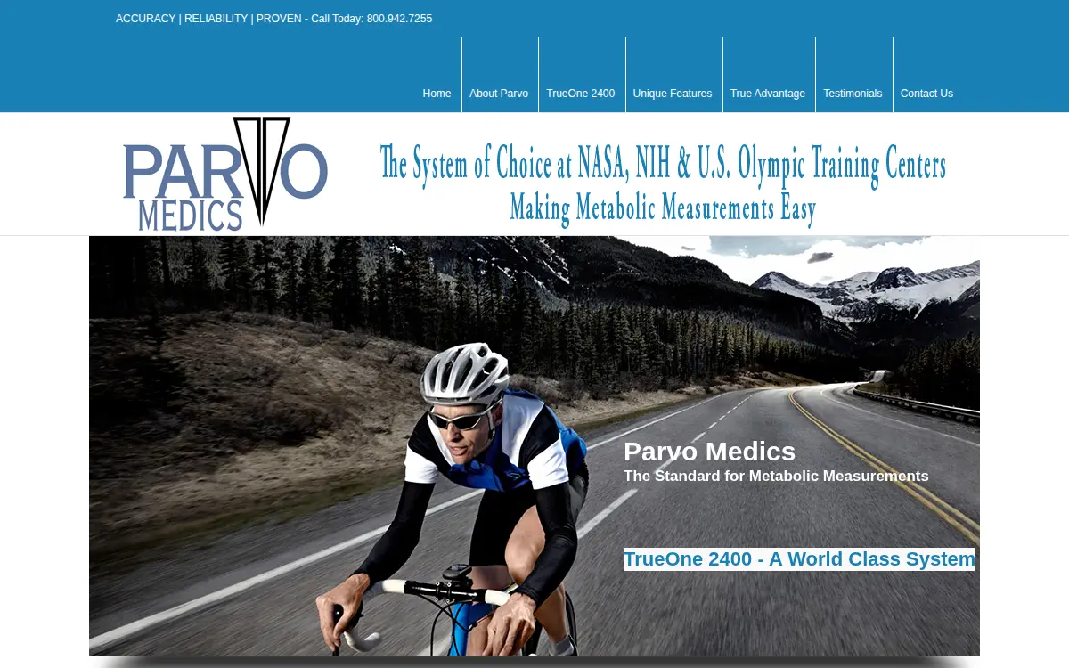 Homepage of Parvomedics, Incorporated