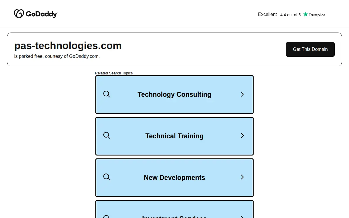 Homepage of Pas Technologies INC