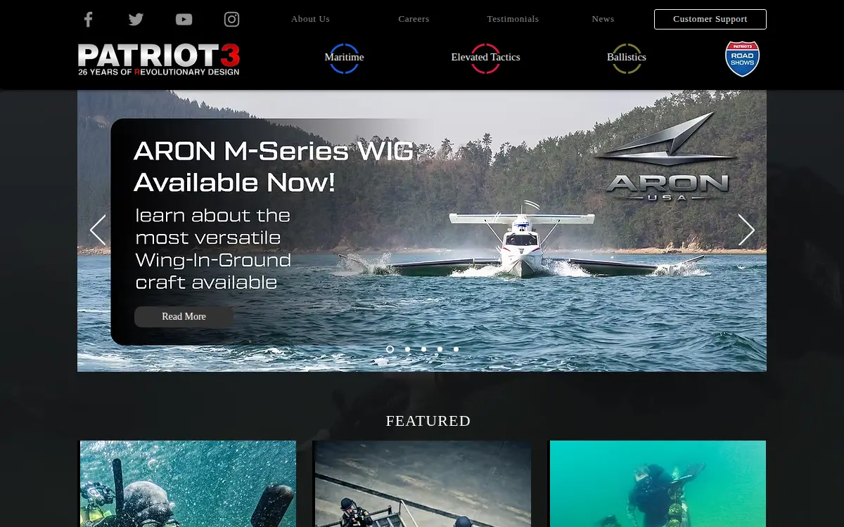 Homepage of Patriot3, INC.