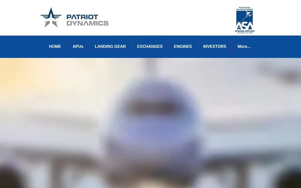 Homepage of Patriot Dynamics LLC