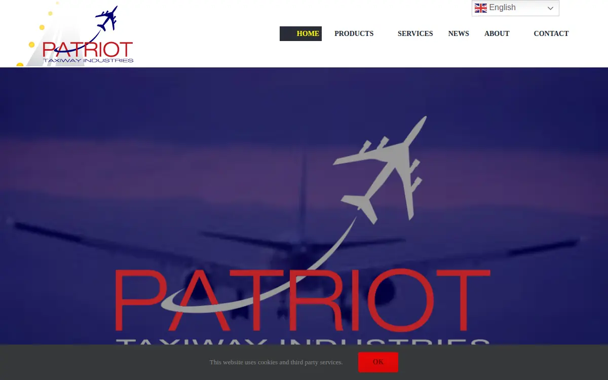 Homepage of Patriot Taxiway Industries INC