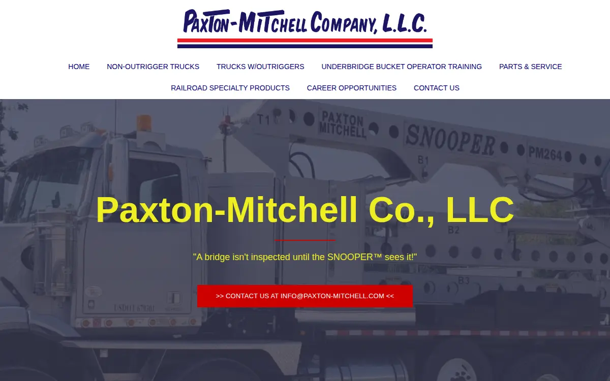 Homepage of Paxton-mitchell Company, LLC