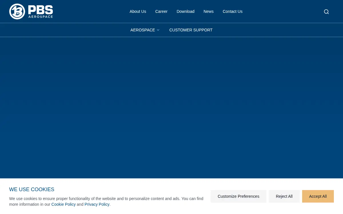 Homepage of Pbs Aerospace INC