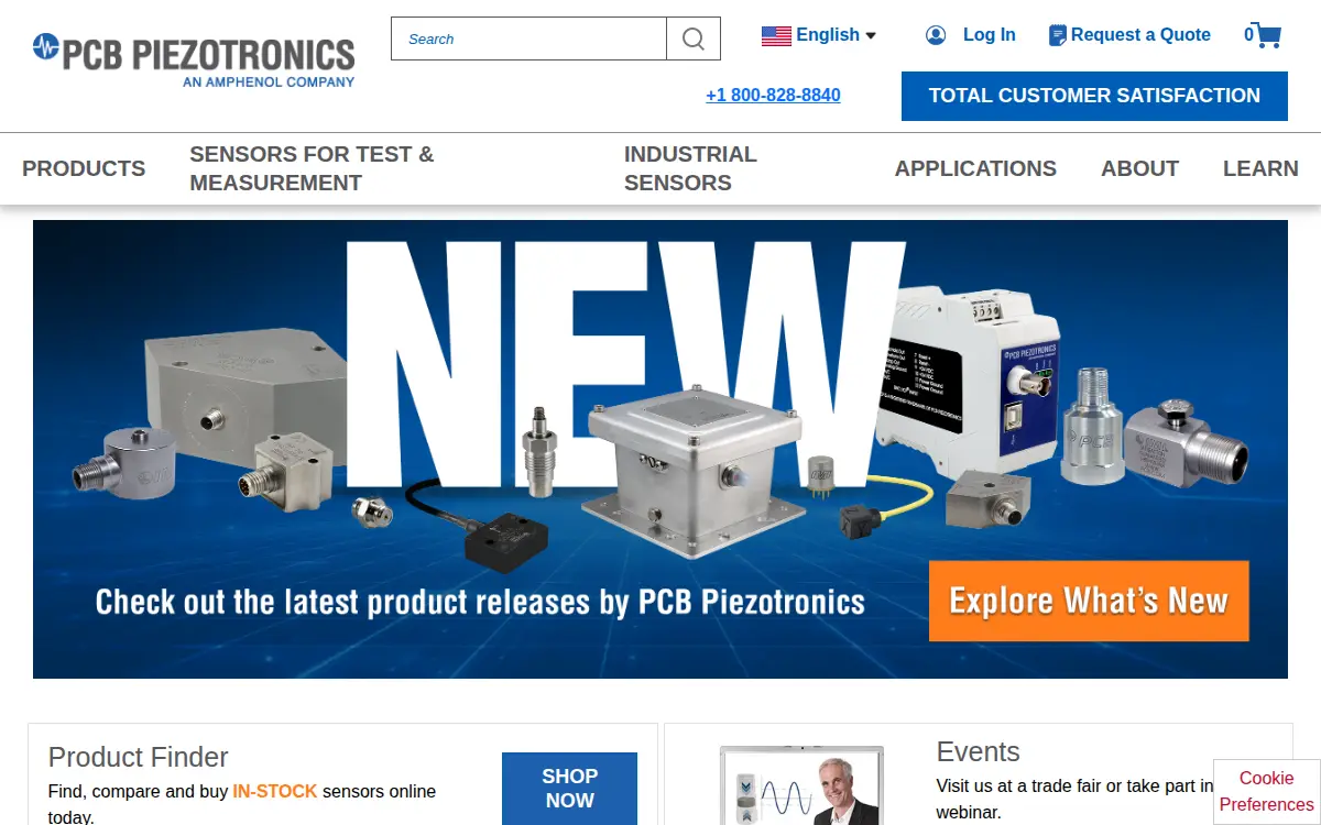 Homepage of Pcb Piezotronics, INC.