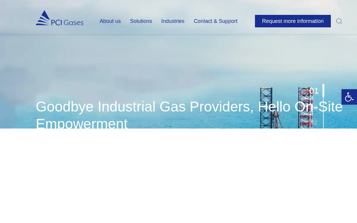 Homepage of Pacific Consolidated Industries LLC