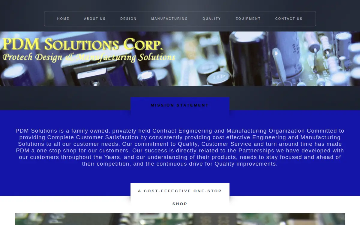 Homepage of Pdm Solutions INC