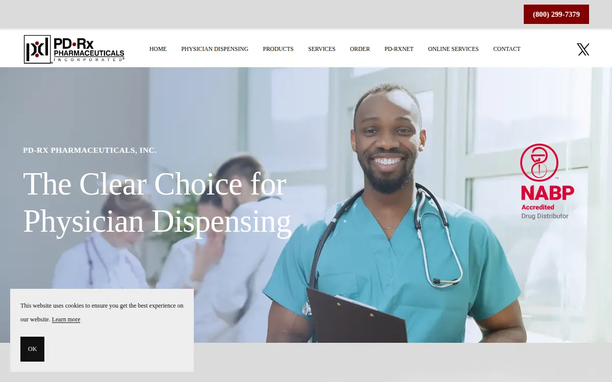 Homepage of Pd-rx Pharmaceuticals, INC.