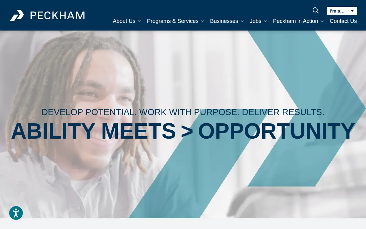 Homepage of Peckham Vocational Industries, INC.