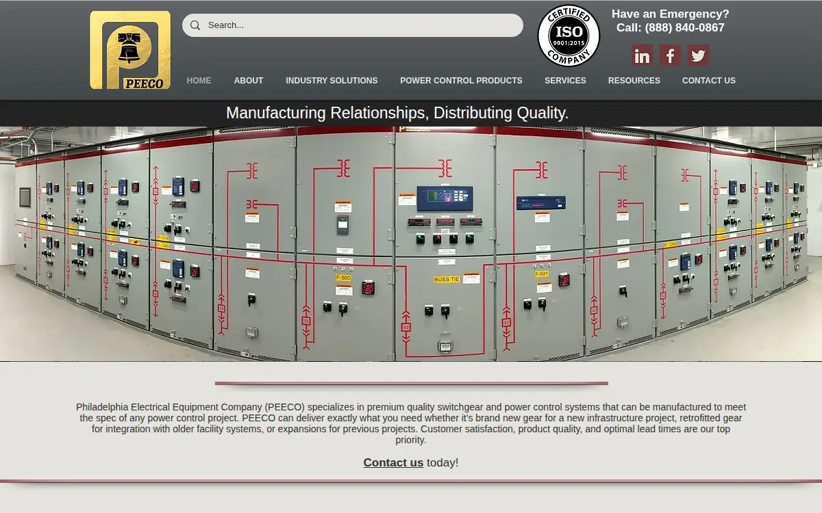 Homepage of Philadelphia Electrical Equipment CO