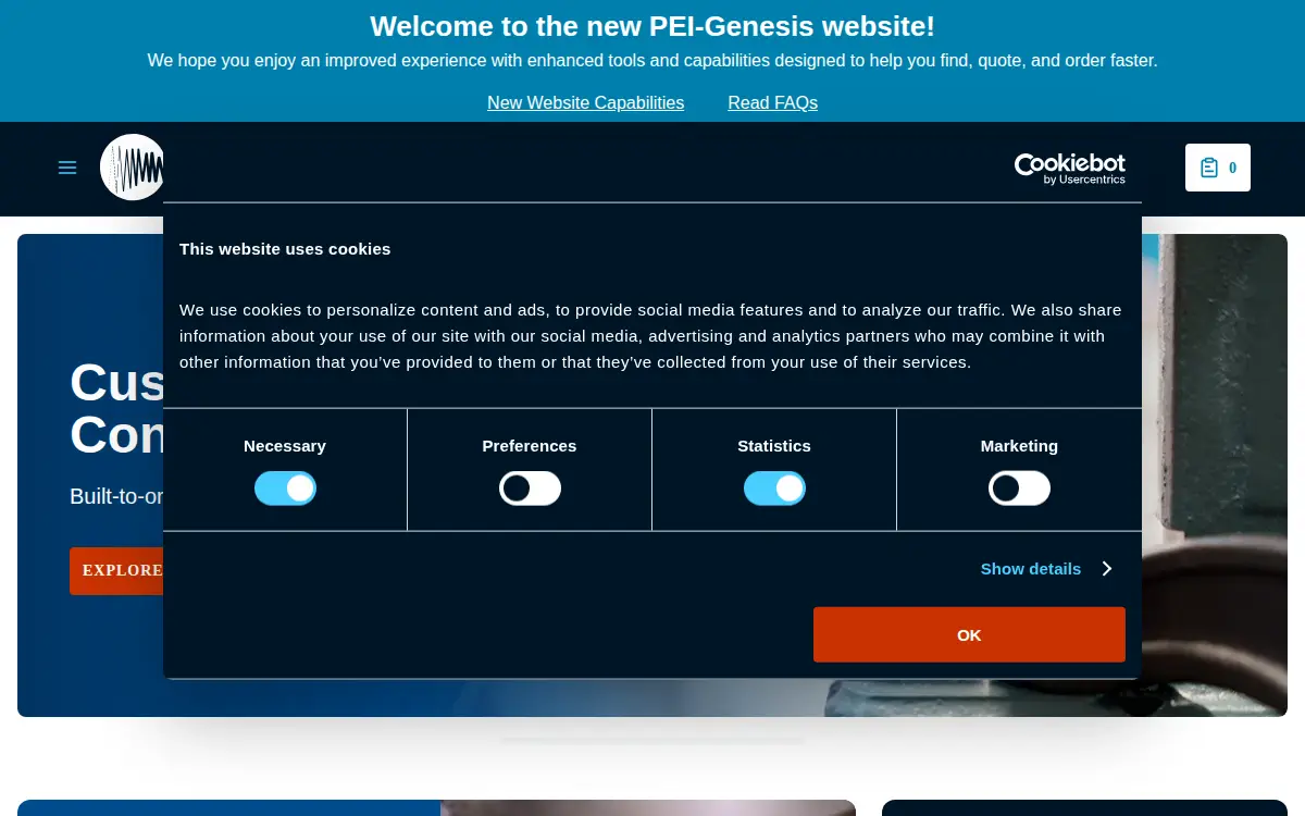 Homepage of Pei/genesis, INC.