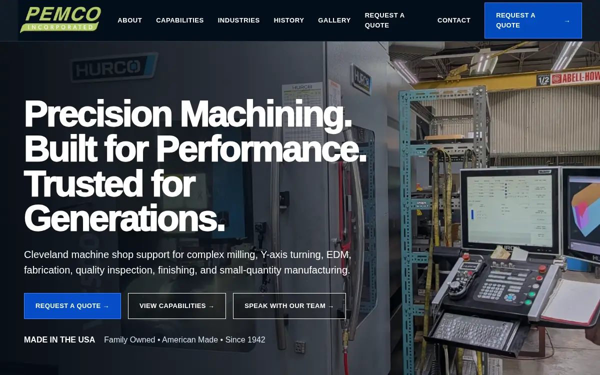 Homepage of Pemco INC