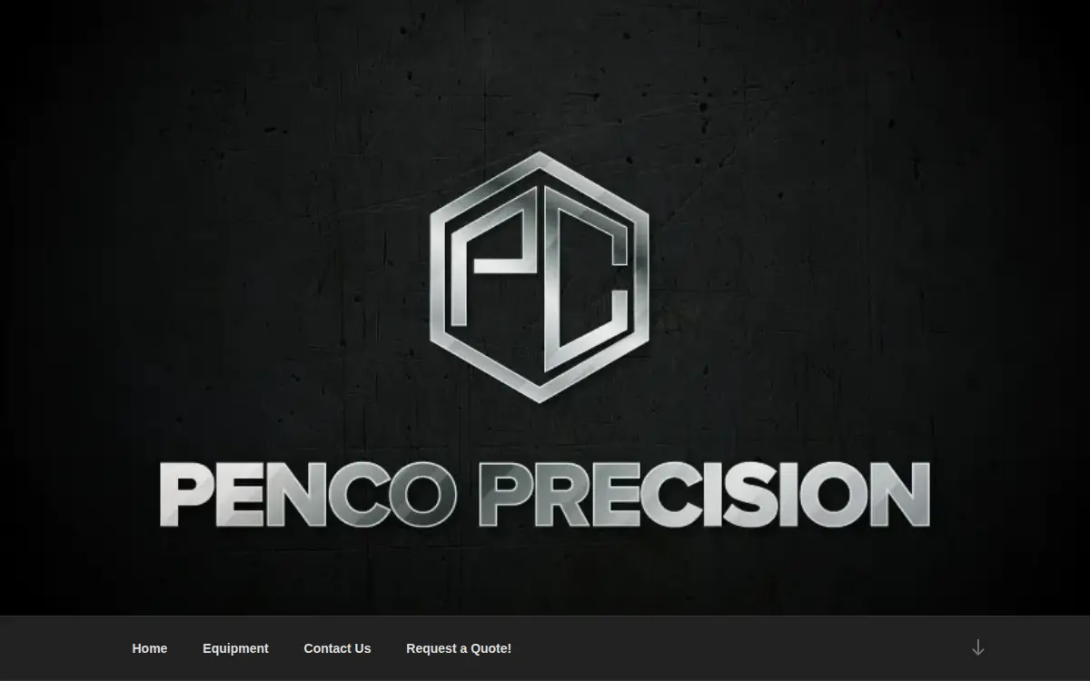 Homepage of Penco Precision LLC