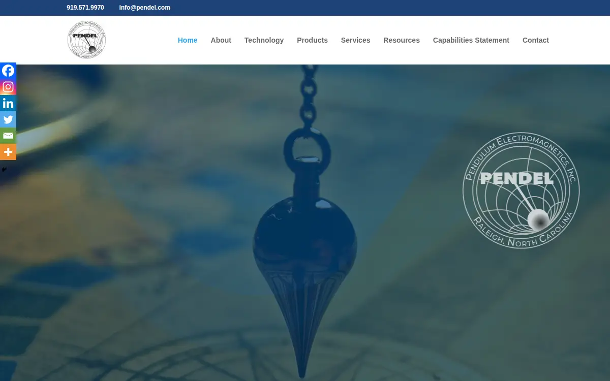Homepage of Pendulum Electromagnetics INC