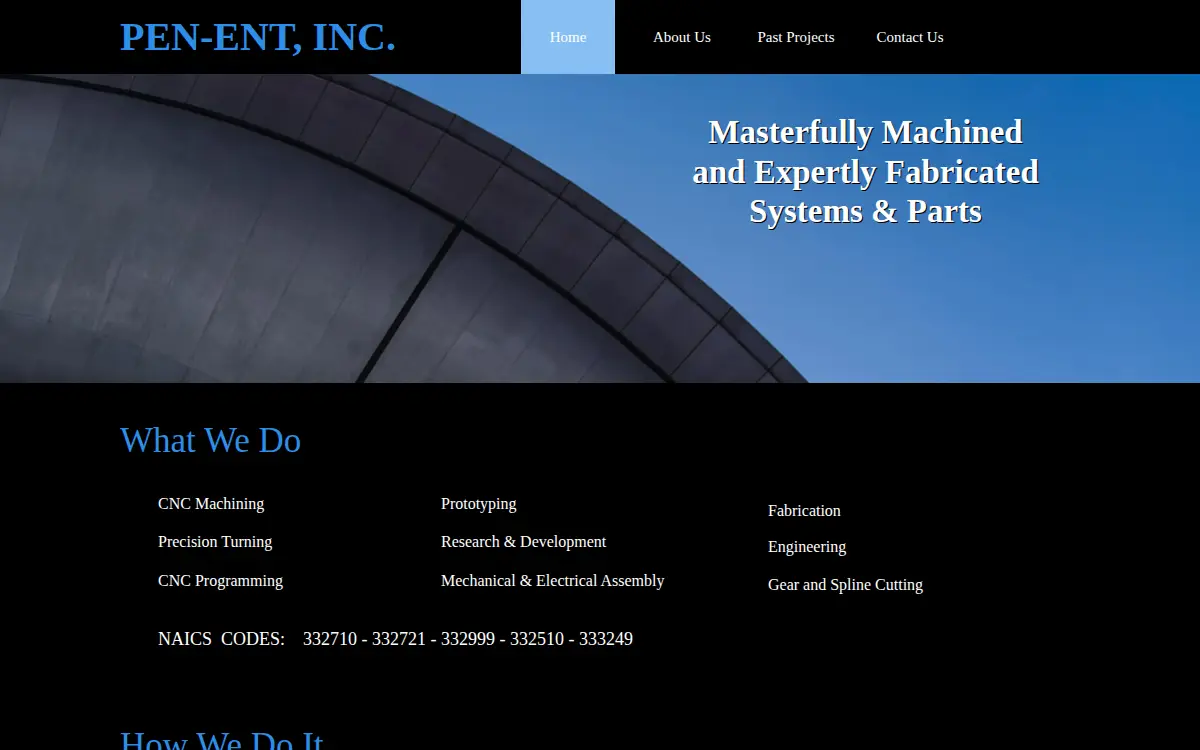Homepage of Pen-ent, INC.
